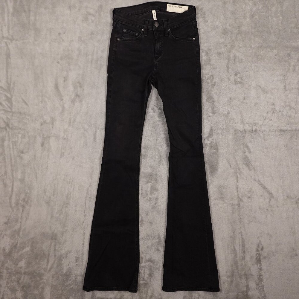rag & bone Women's Black Flare Jeans